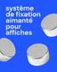 Système de fixation aimanté pour affiches